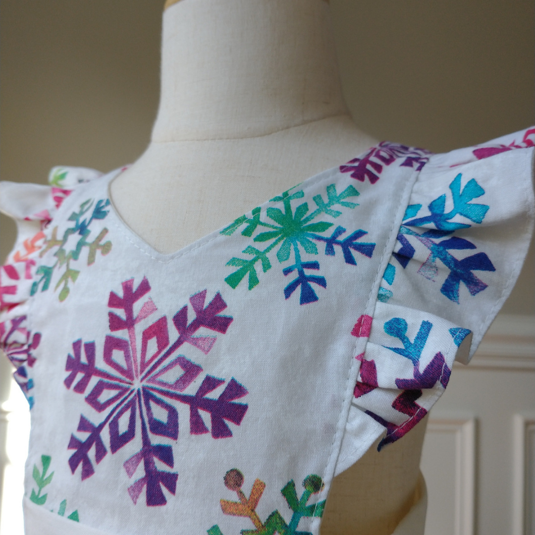 Rainbow Snowflakes Pinafore