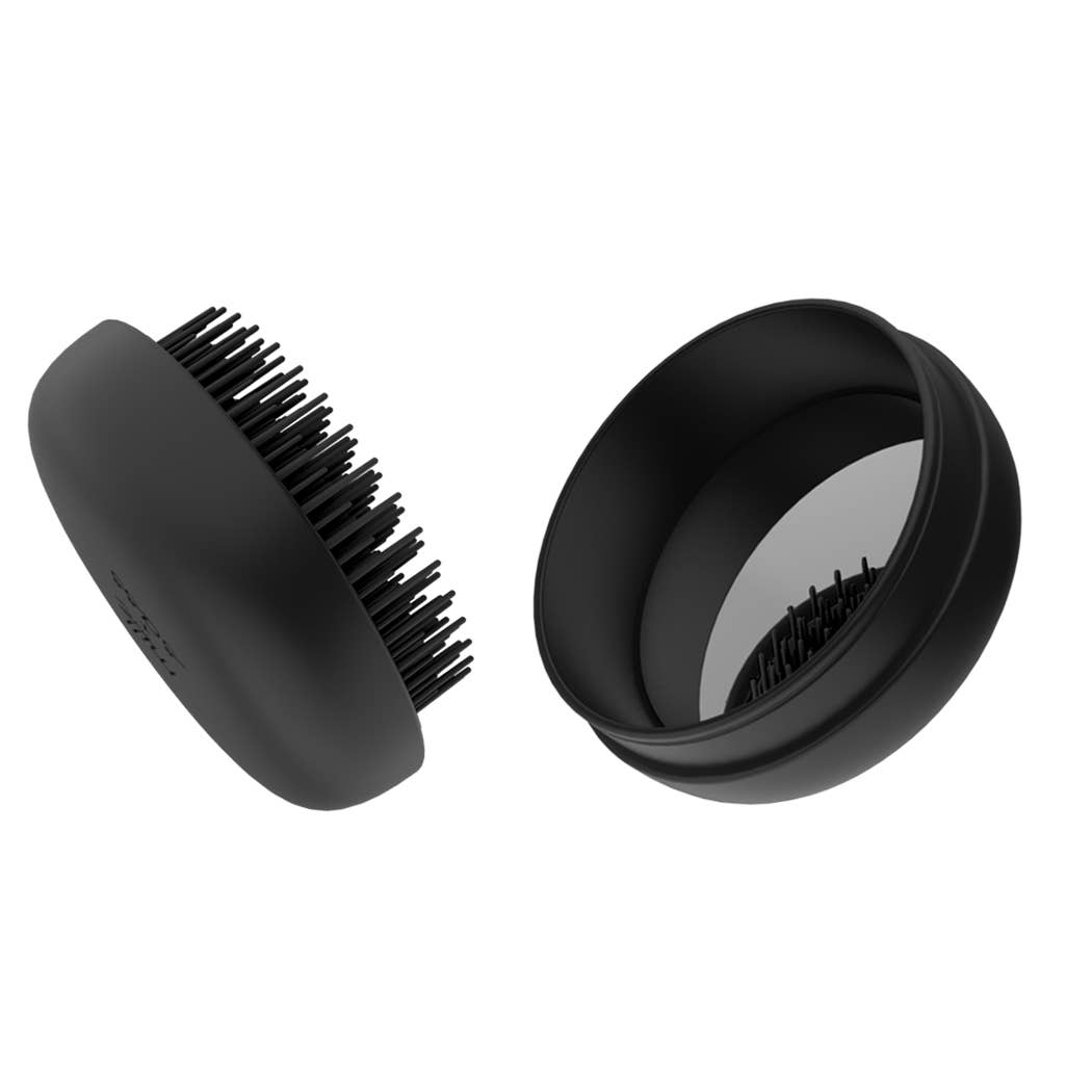MACARON travel hairbrush black licorice