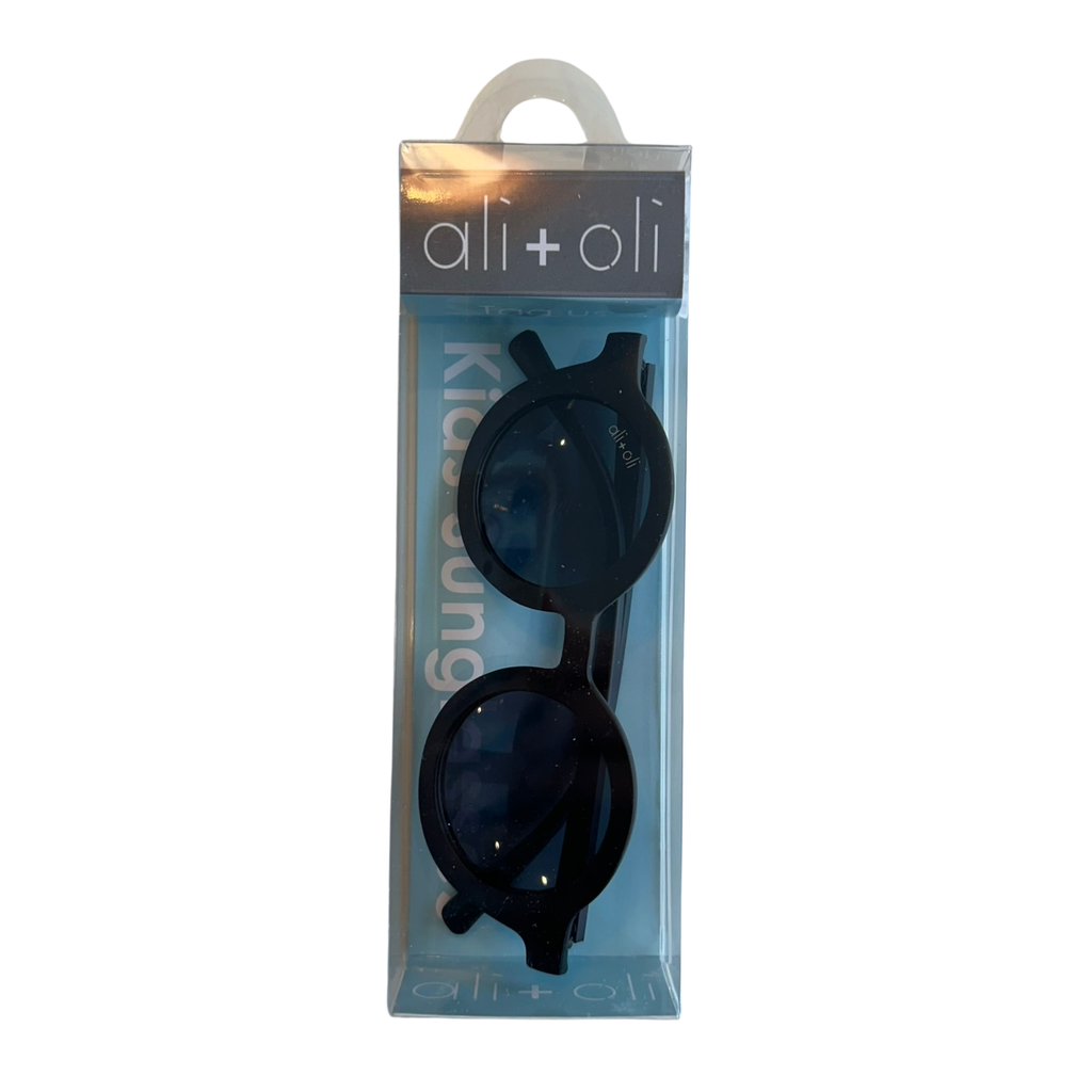 Kids Sunglasses Round (Black)