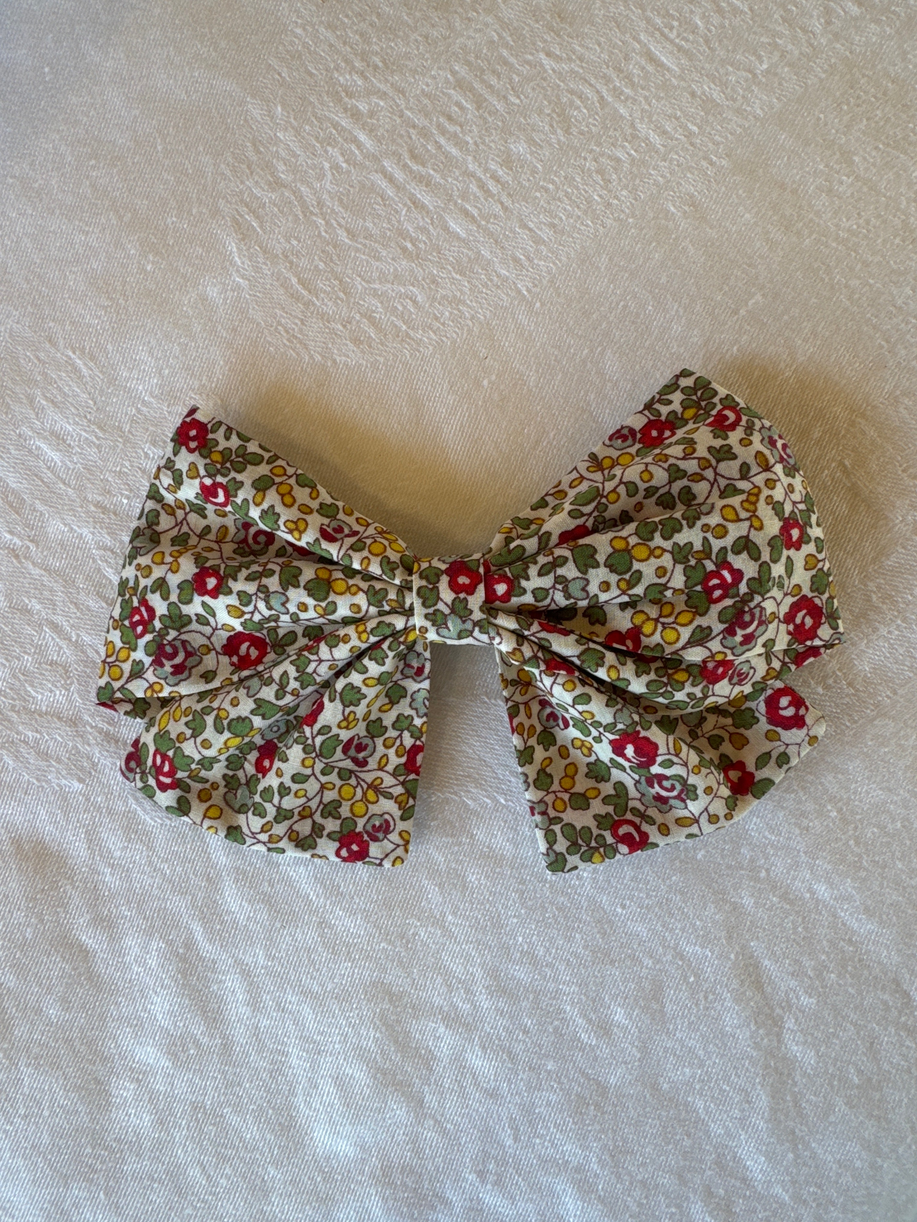 Large Handmade Fabric Hair Bow