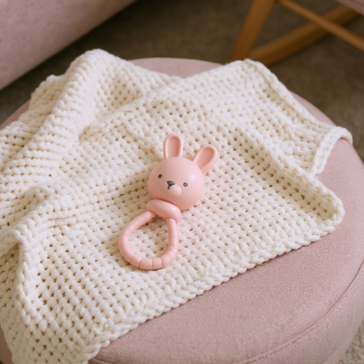 *NEW* Pink Bunny Sweetie Rattle™