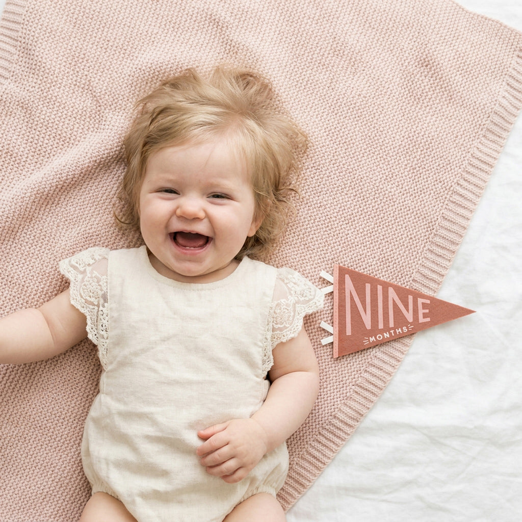 Blushing Meadow Petit Milestone Pennant
