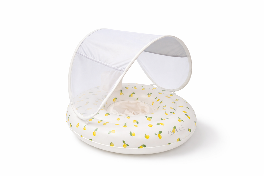 Ali+Oli Baby Swim Seat with Sun Canopy (Lemons)