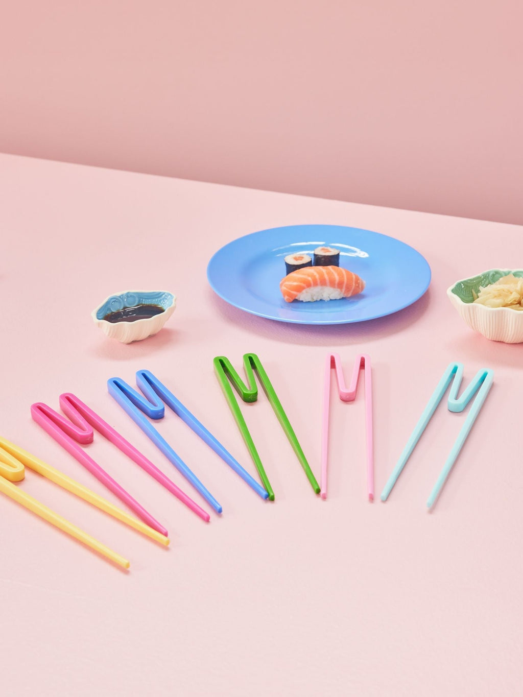Melamine 'Beginner Friendly' Chopsticks in Assorted Classic Colors | Pink
