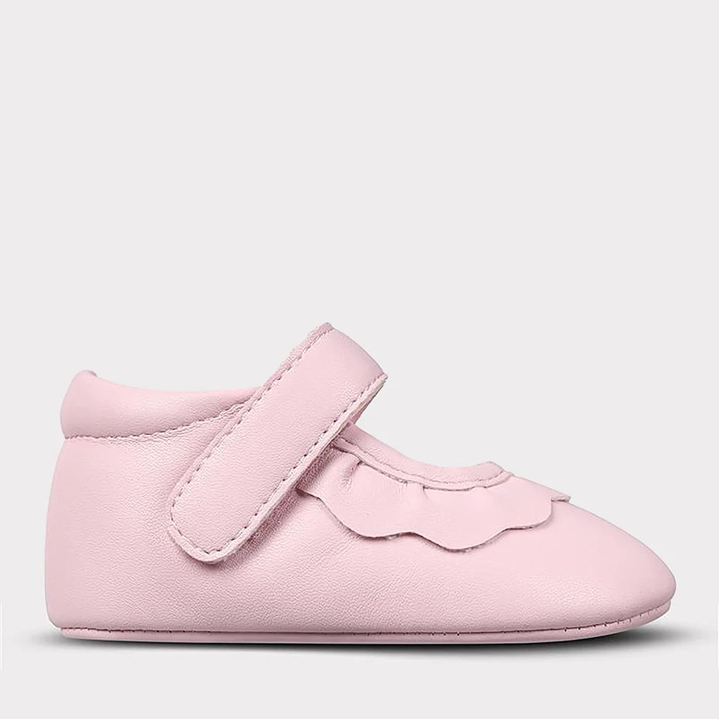 Amina Girls Hook & Loop Crib Shoe