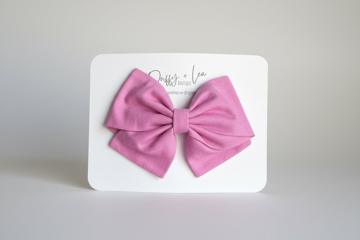 Large Handmade Fabric Hair Bow