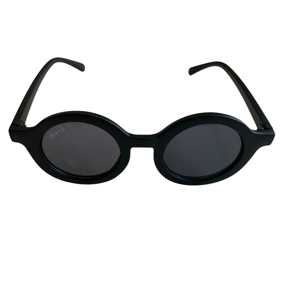 Kids Sunglasses Round (Black)