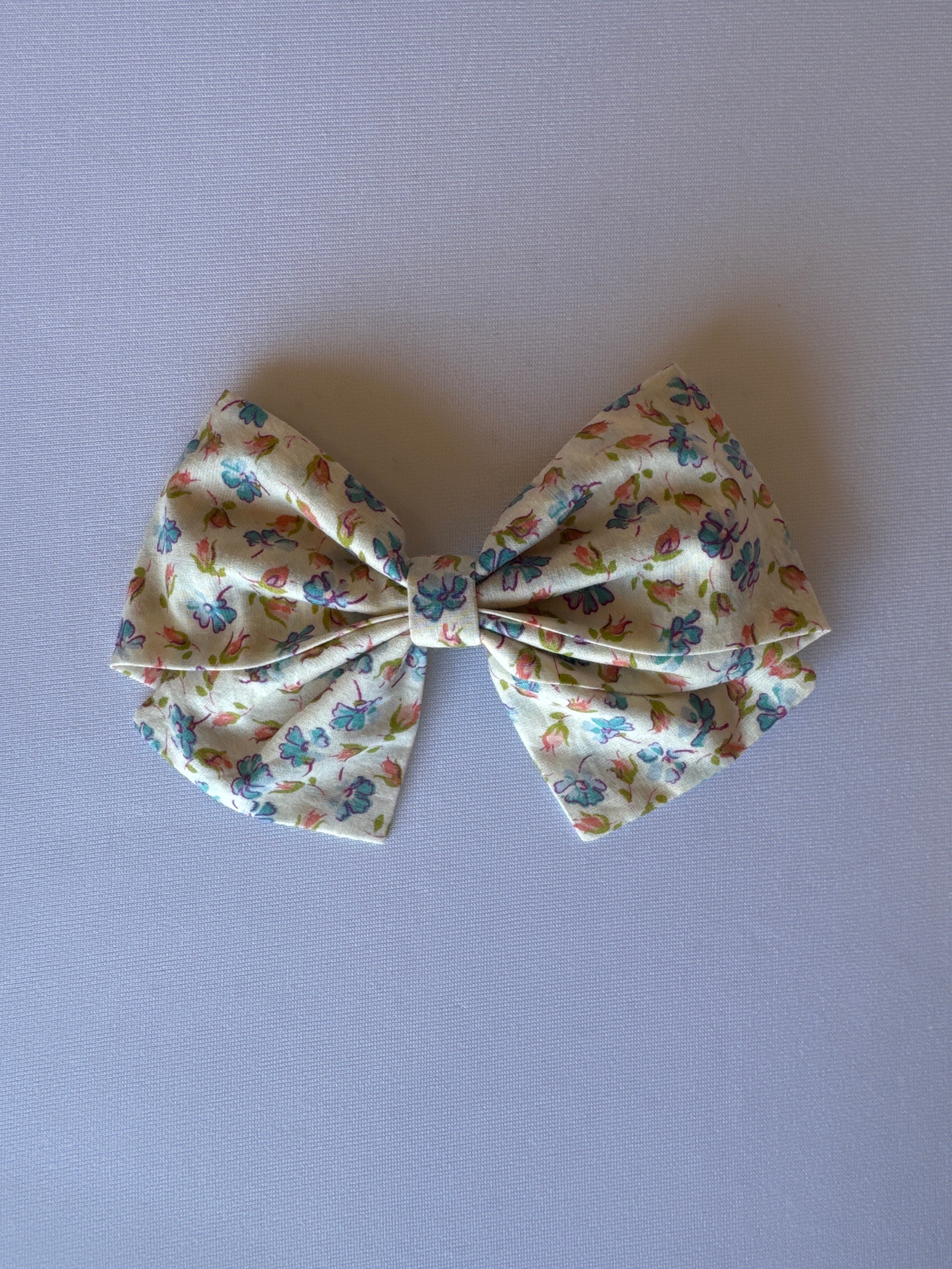 Large Handmade Fabric Hair Bow