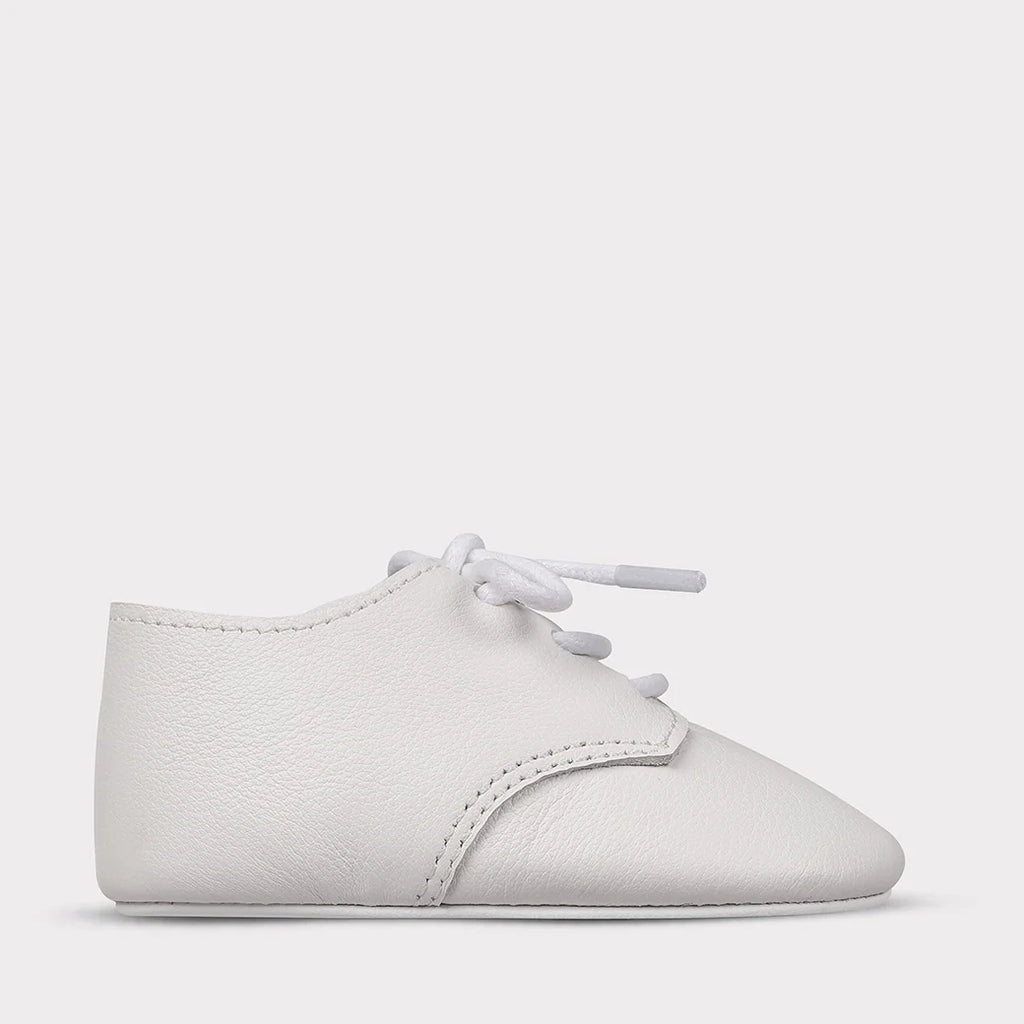 August Girls Crib Lace-Up Shoe