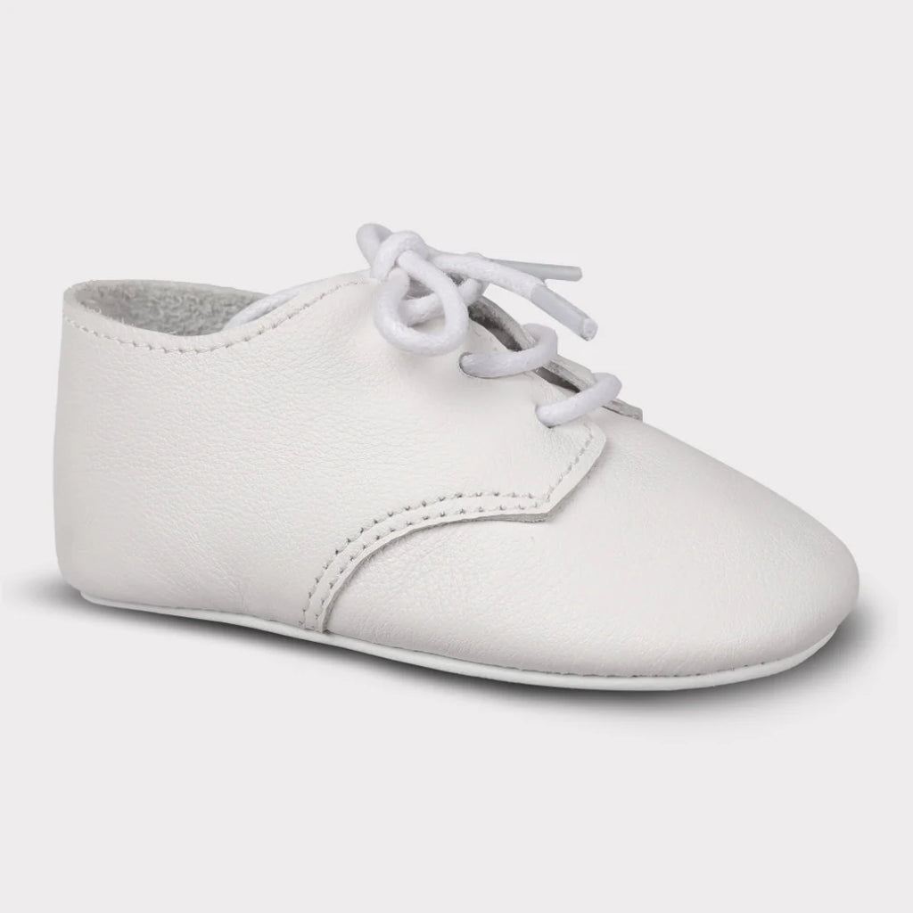 August Girls Crib Lace-Up Shoe