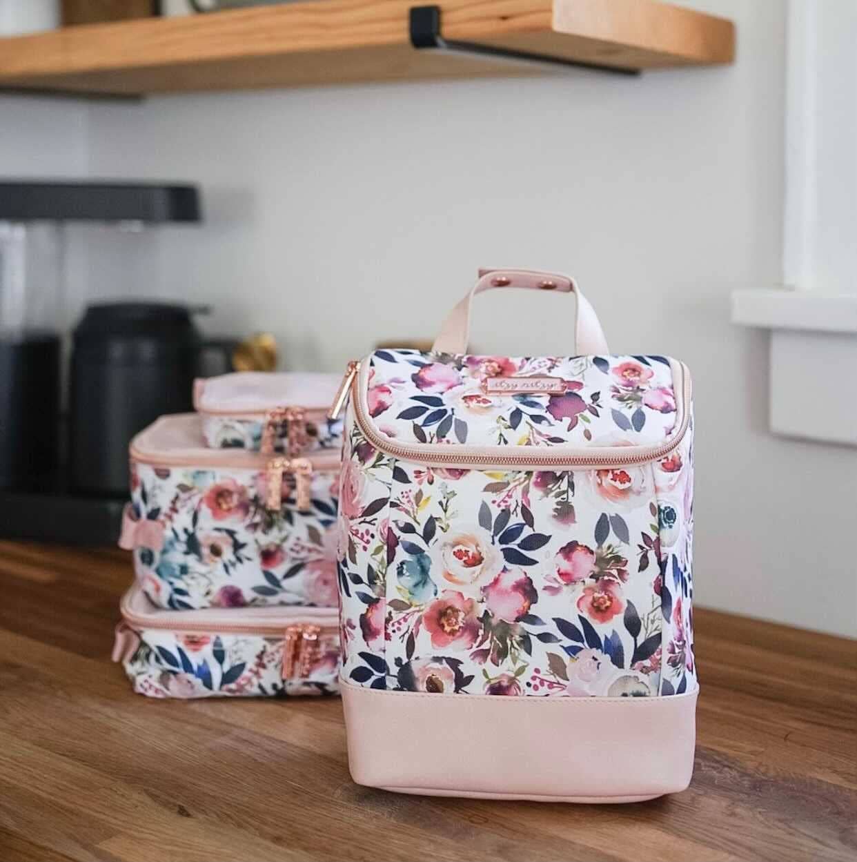 Blush Floral Chill Like A Boss™ Bottle Bag
