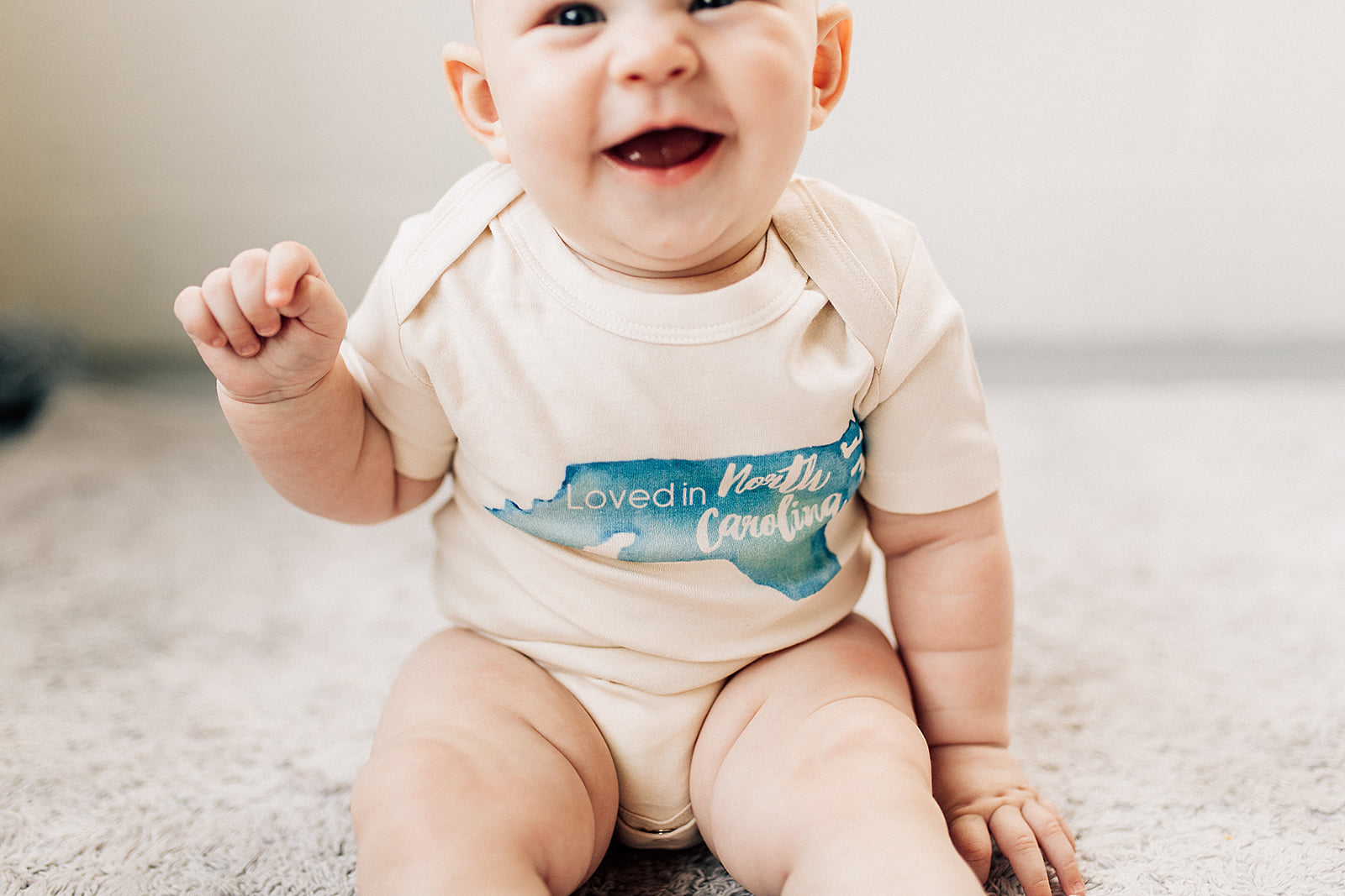 Loved in North Carolina Organic Baby Onesie®
