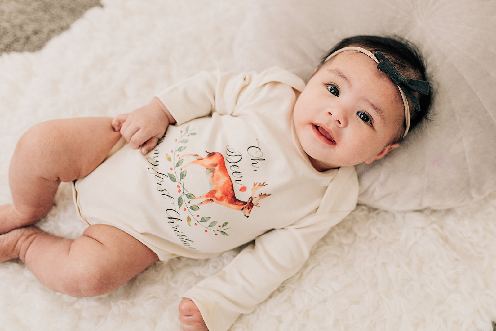 Oh Deer, It's My First Christmas Organic Baby Onesie®