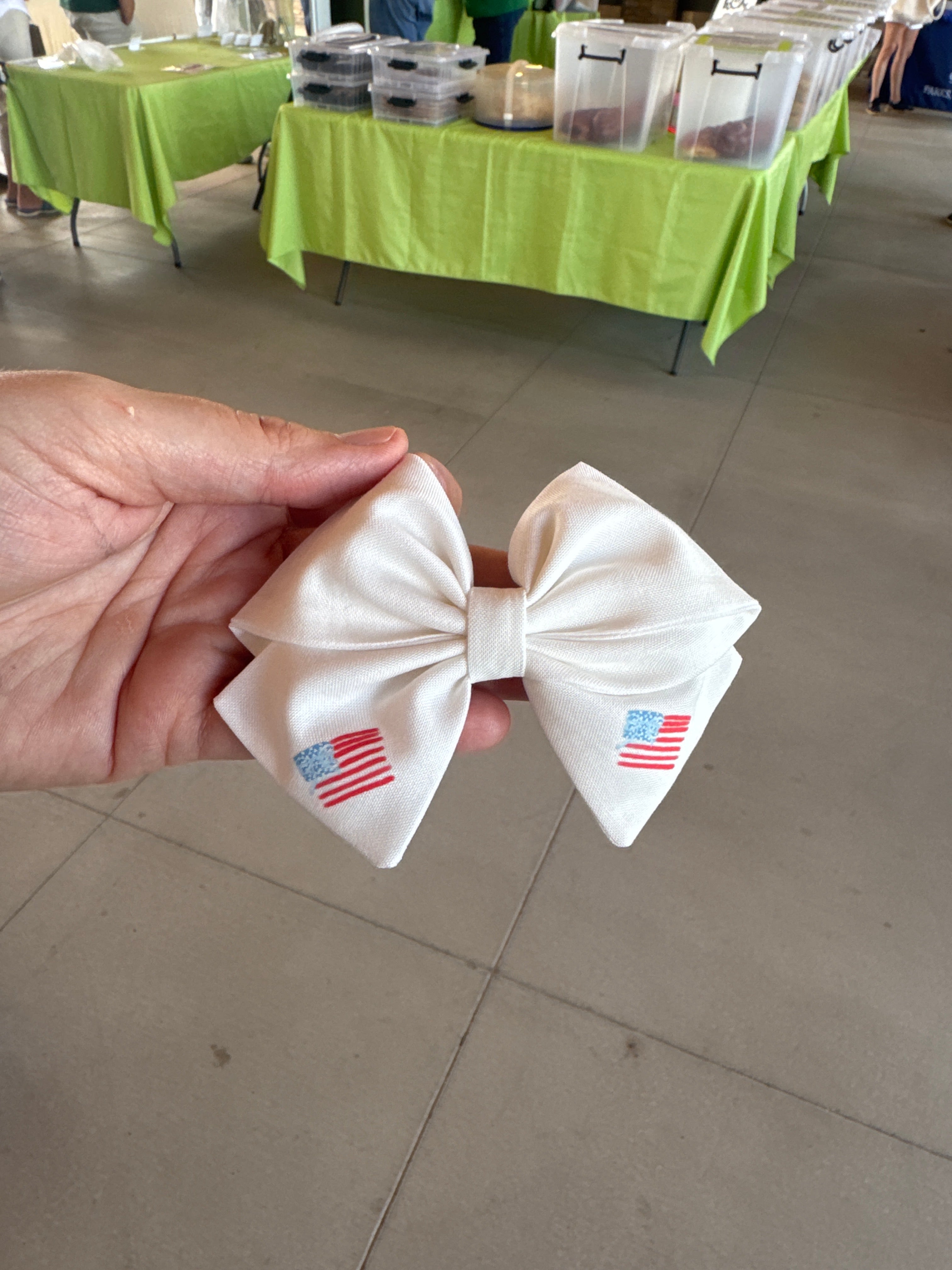 Large Handmade Fabric Hair Bow