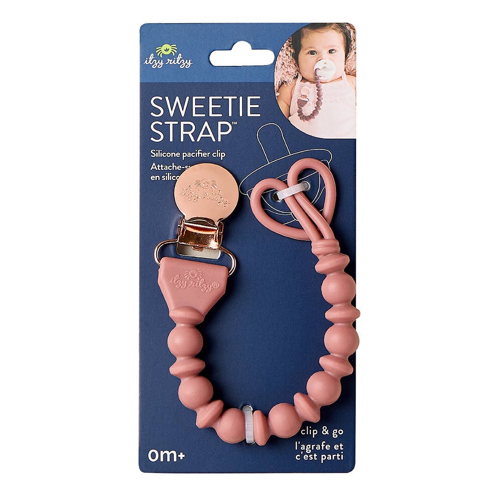 Sweetie Strap™ Silicone One-Piece Pacifier Clips