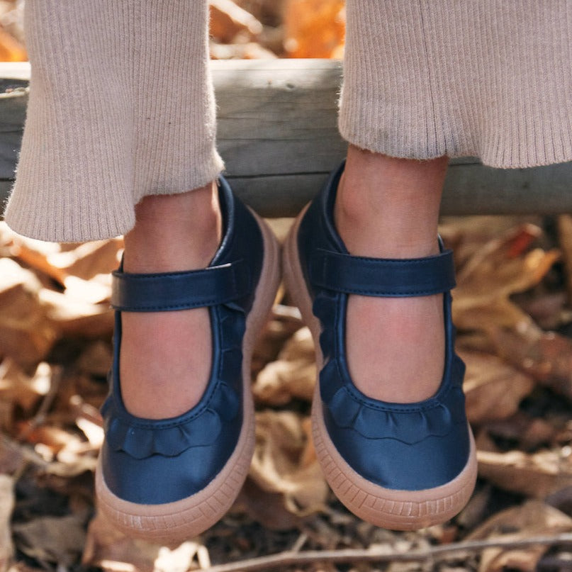 Amina Girls Hook & Loop Mary Jane Shoe