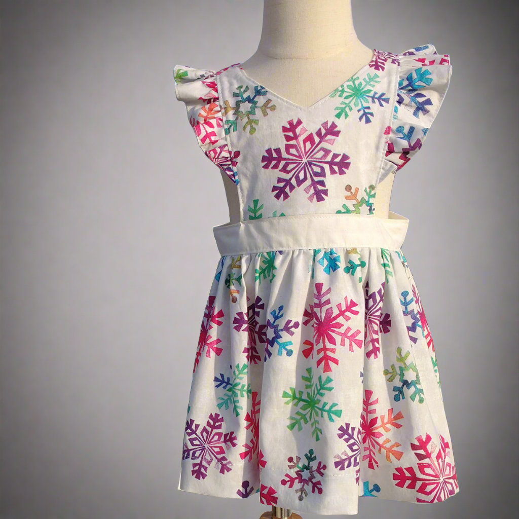 Rainbow Snowflakes Pinafore