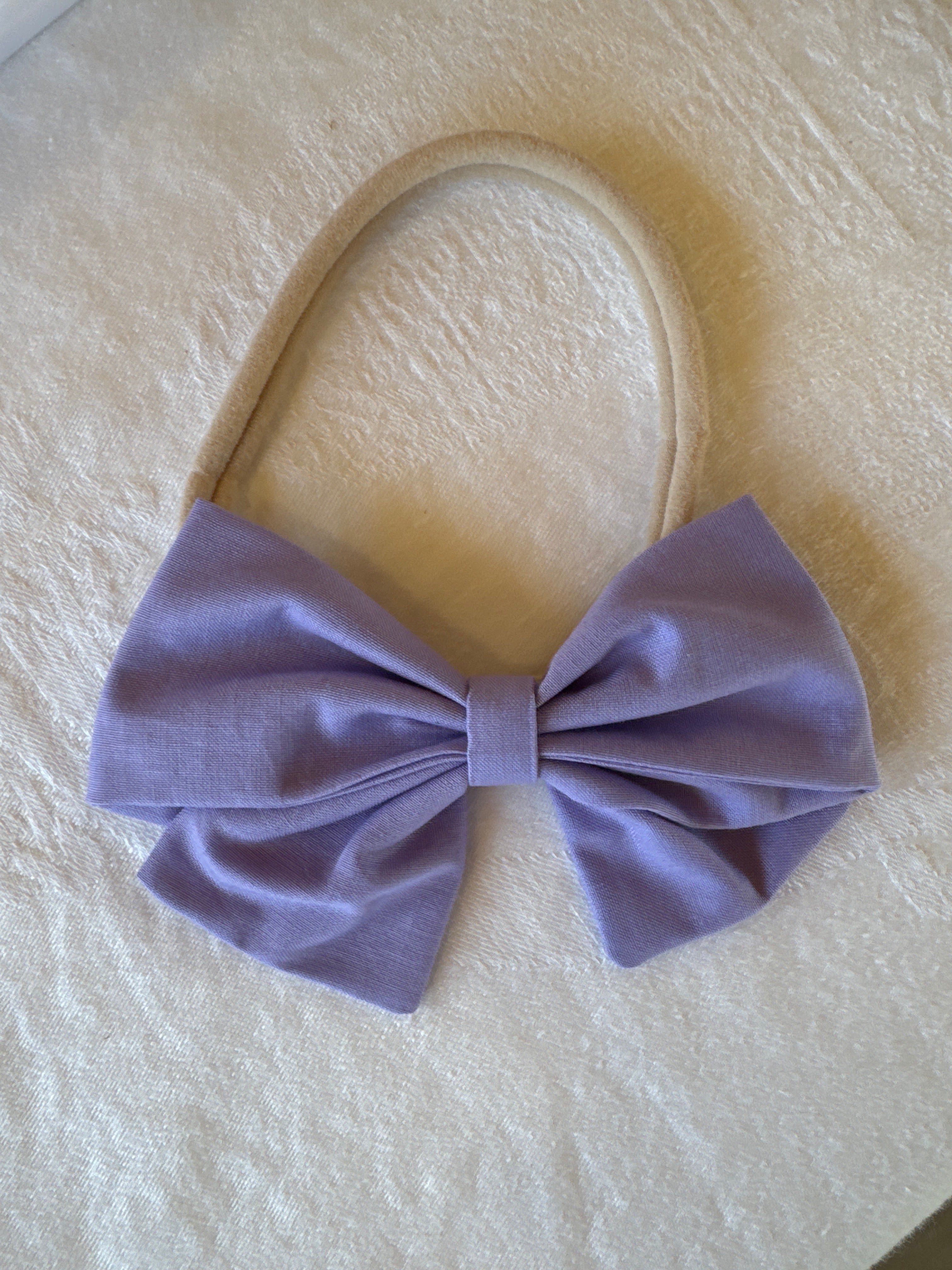 Large Handmade Fabric Hair Bow