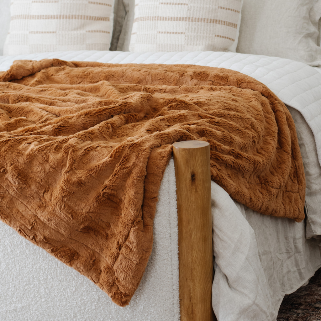PATTERNED FAUX FUR XL THROW BLANKETS