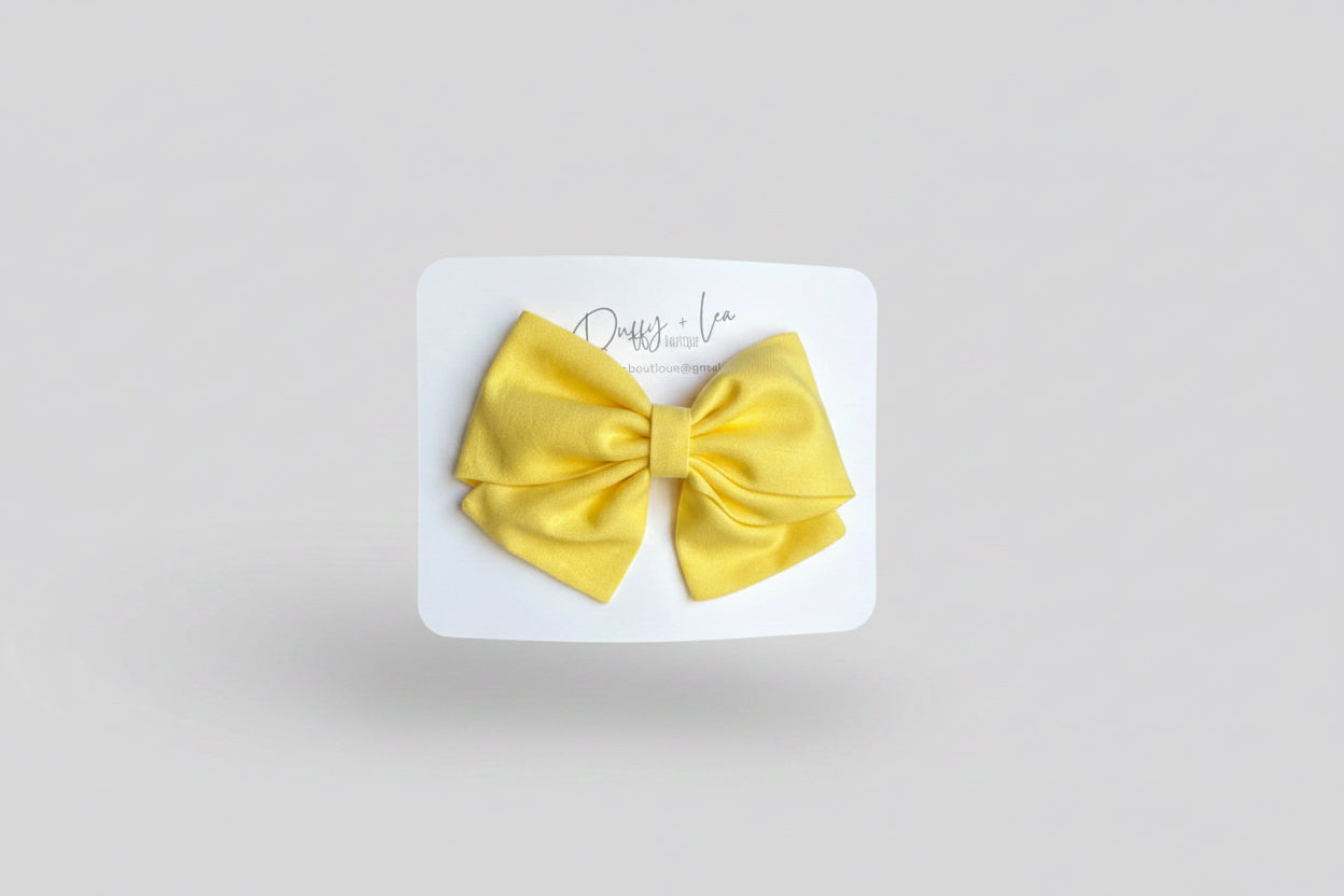 Large Handmade Fabric Hair Bow