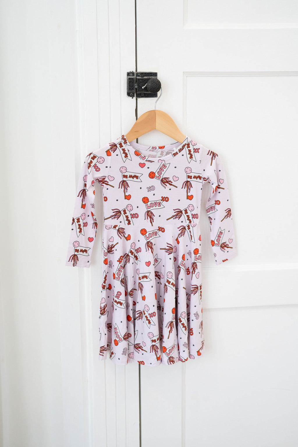 Valentine's Hearts | Long Sleeve Twirl Dress