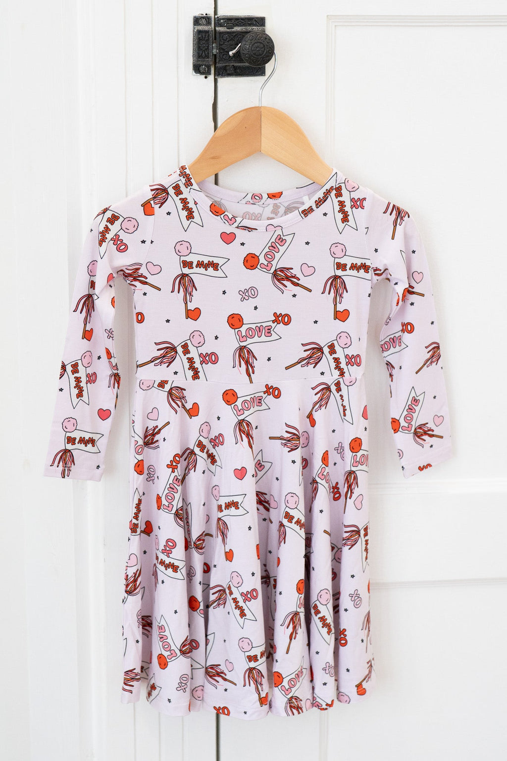 Valentine's Hearts | Long Sleeve Twirl Dress