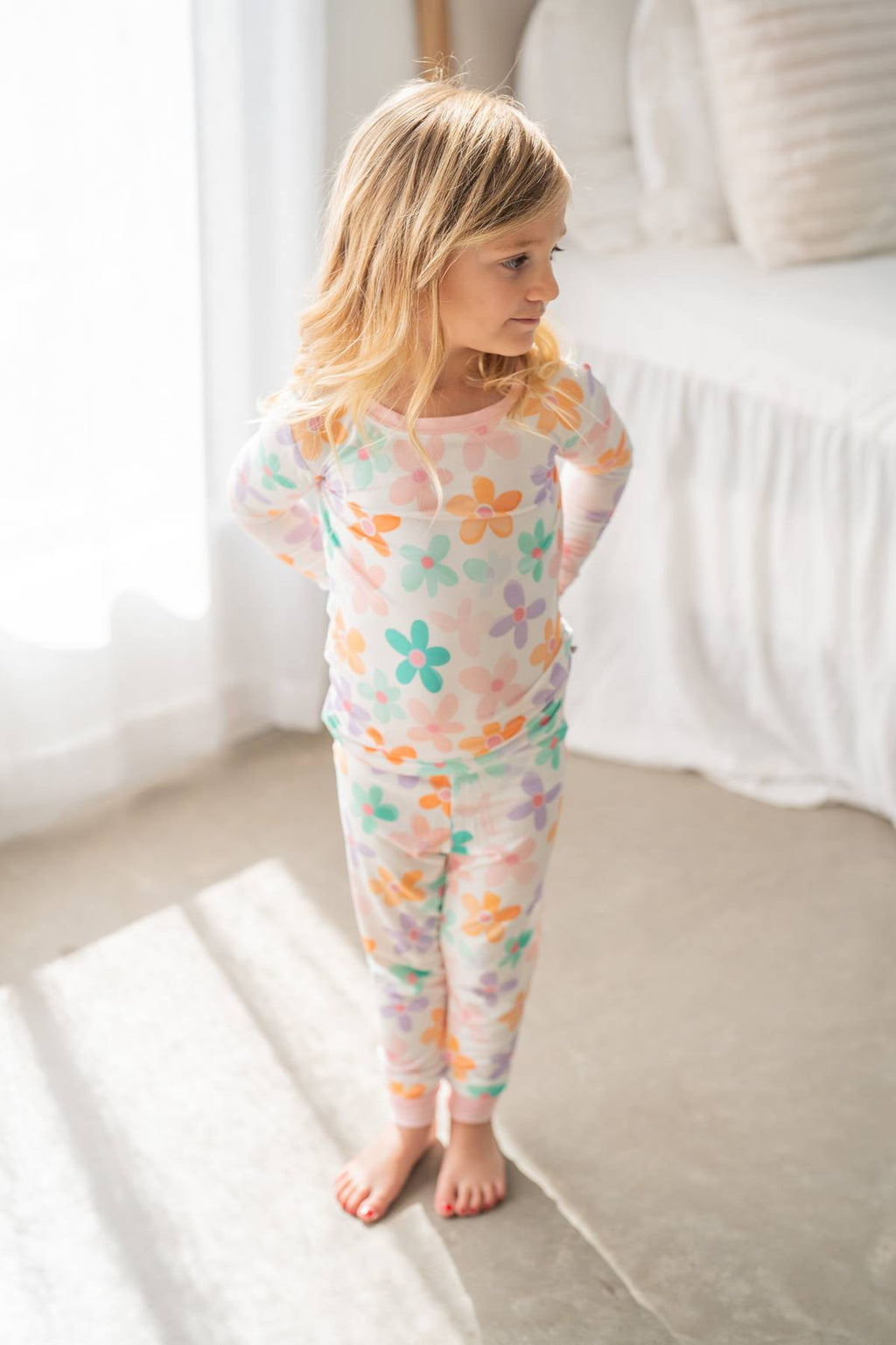 Retro Daisy | Two Piece Pajama Set
