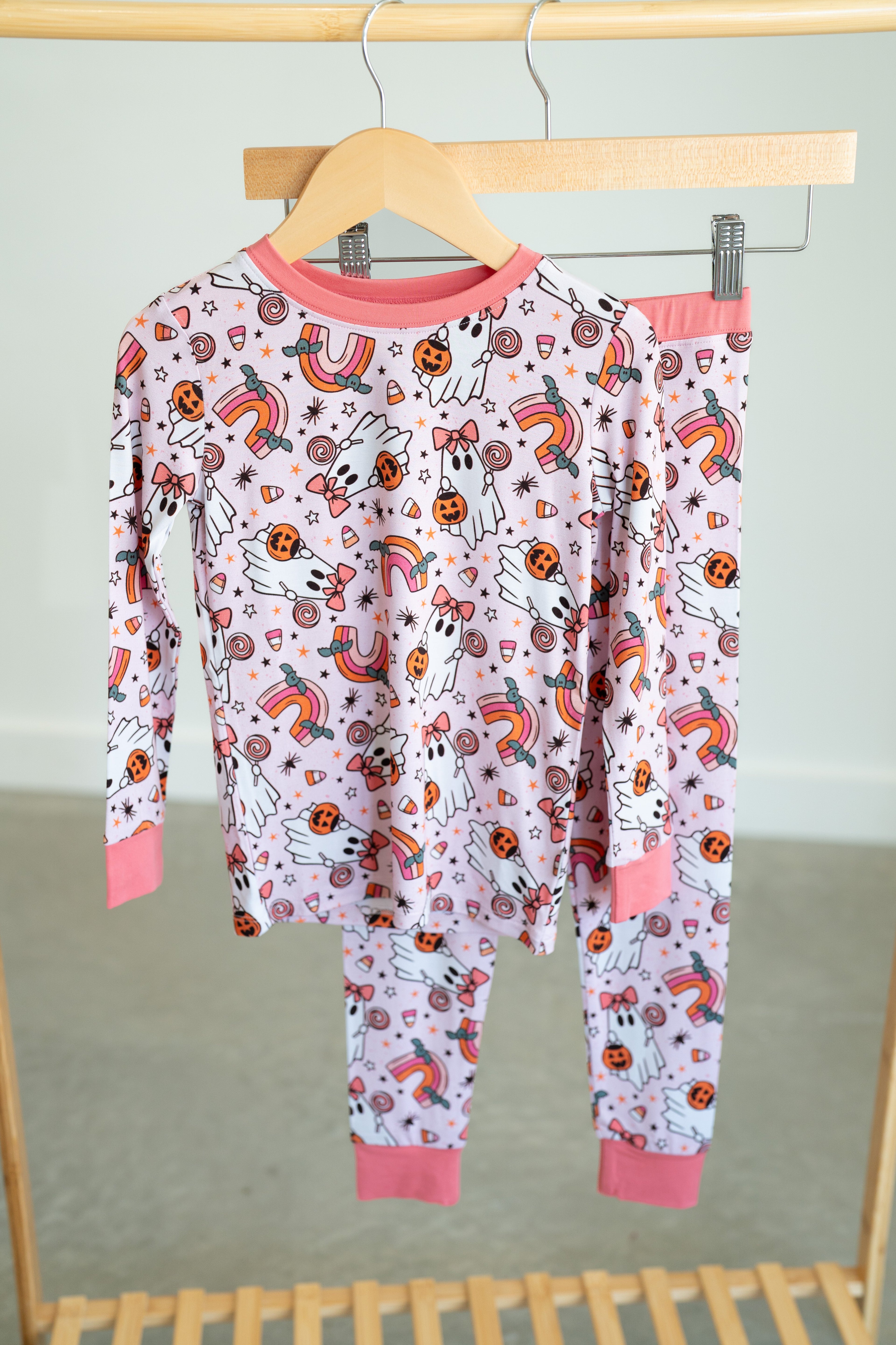 Spooky Sweet Ghosts | Two Piece Pajama Set