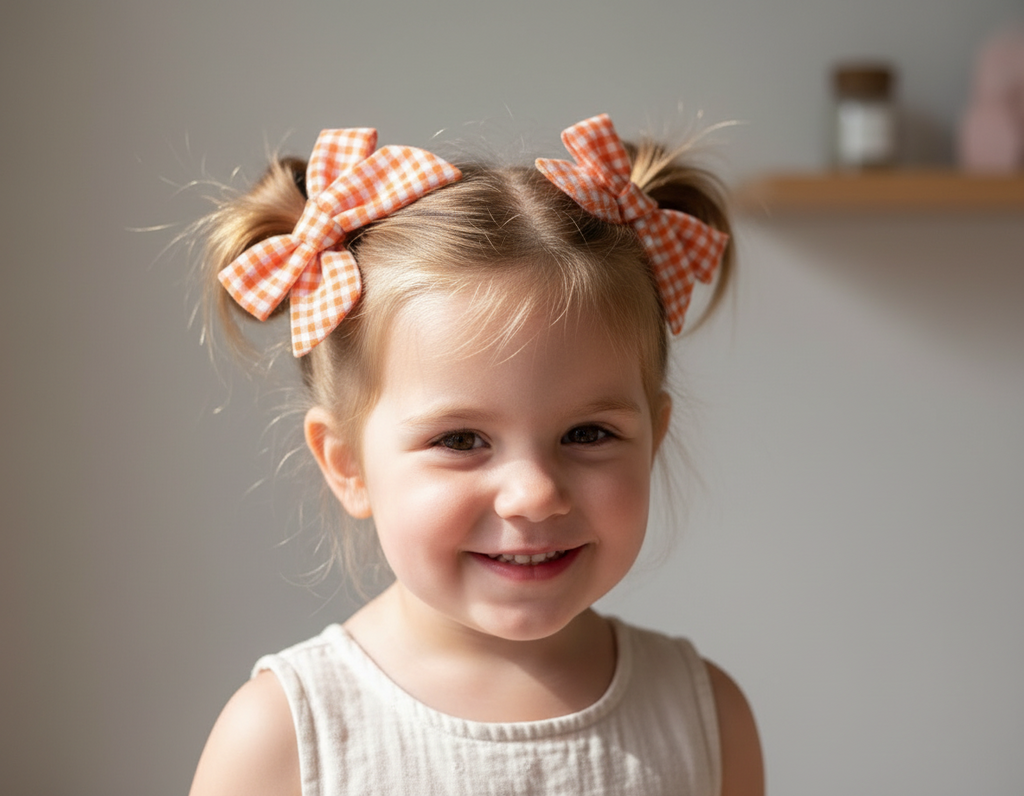 Hand Tied Pigtail Bows