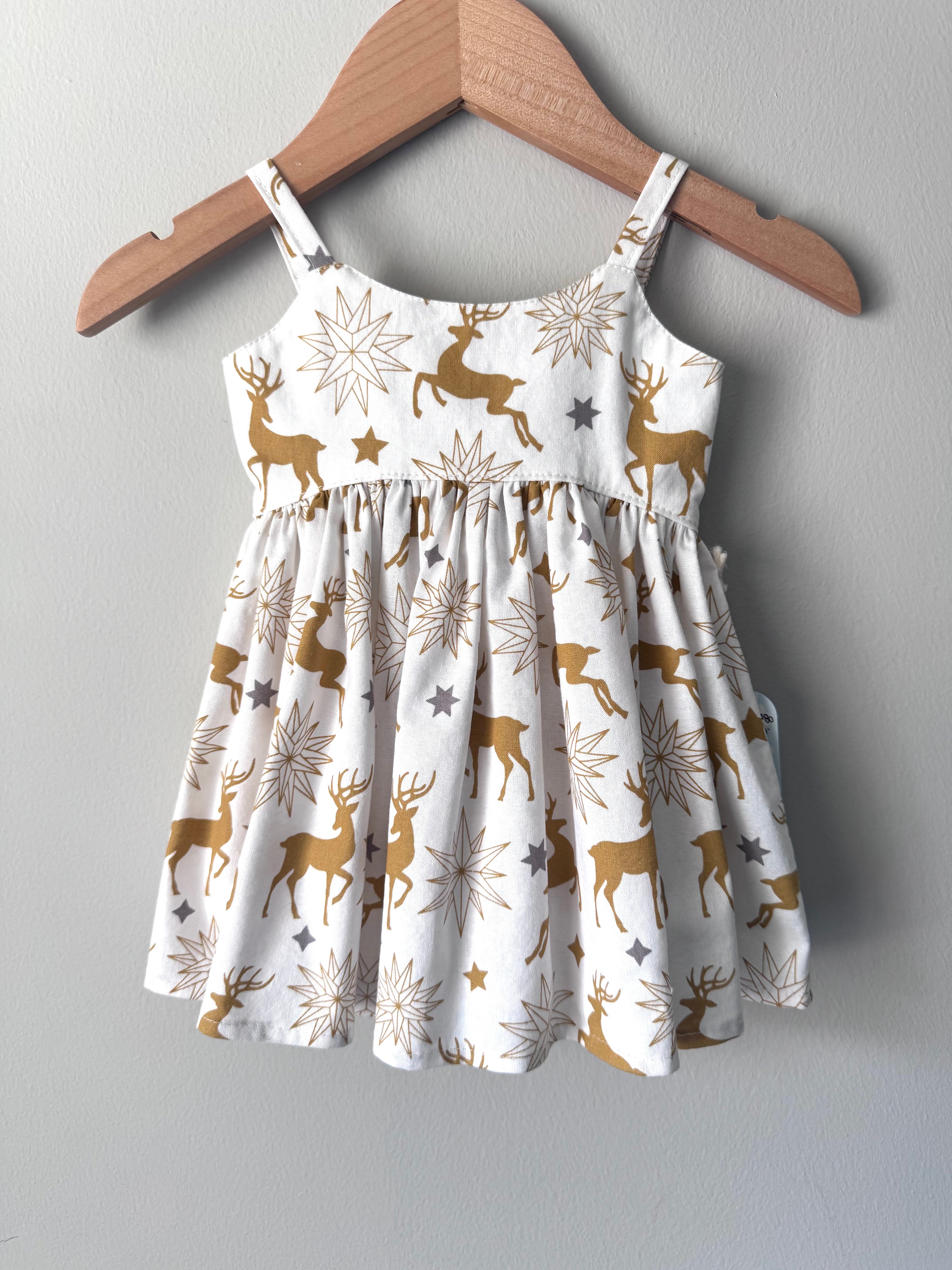 Reindeer Infant Dress 0-3 months