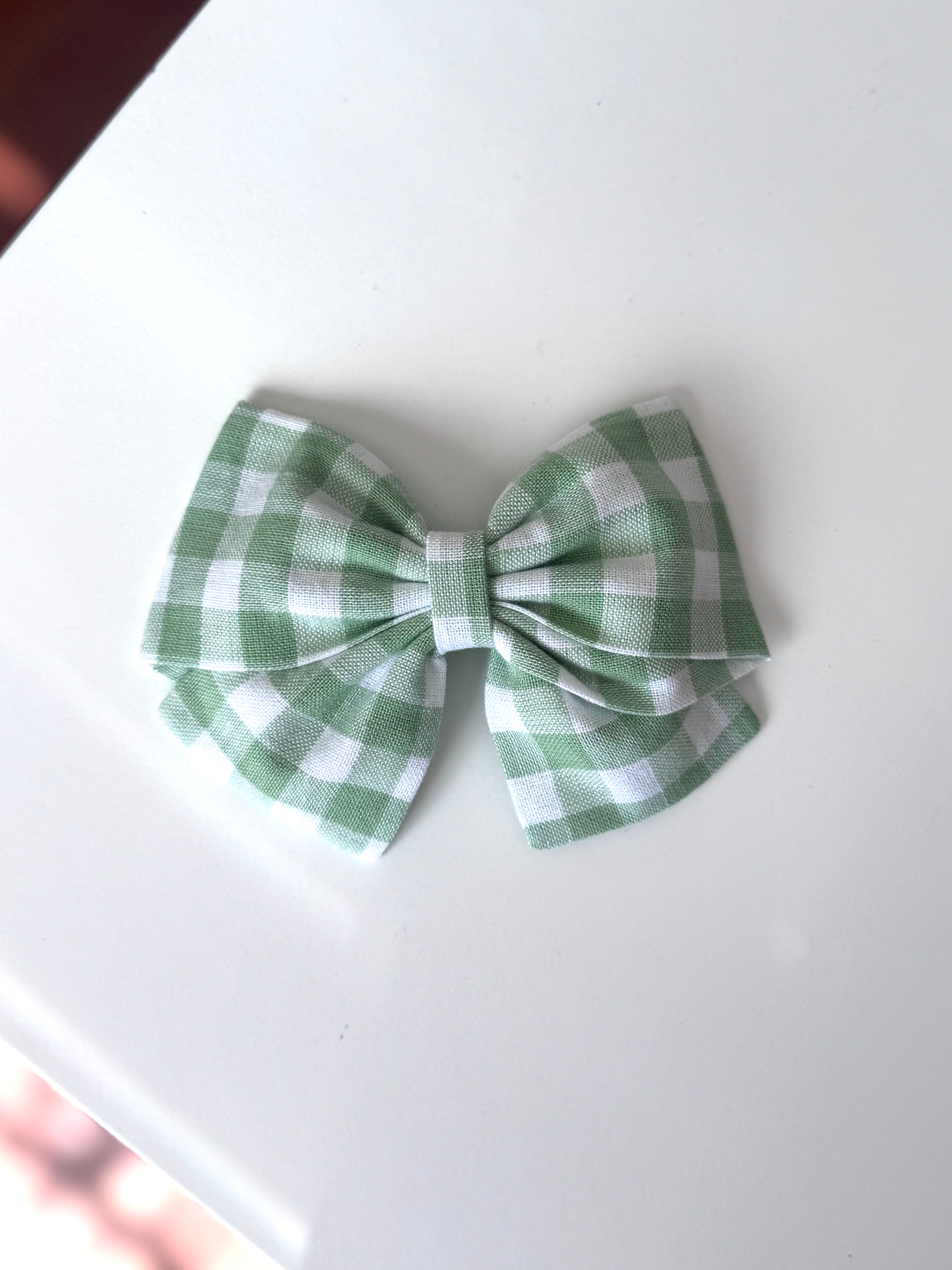 Large Handmade Fabric Hair Bow