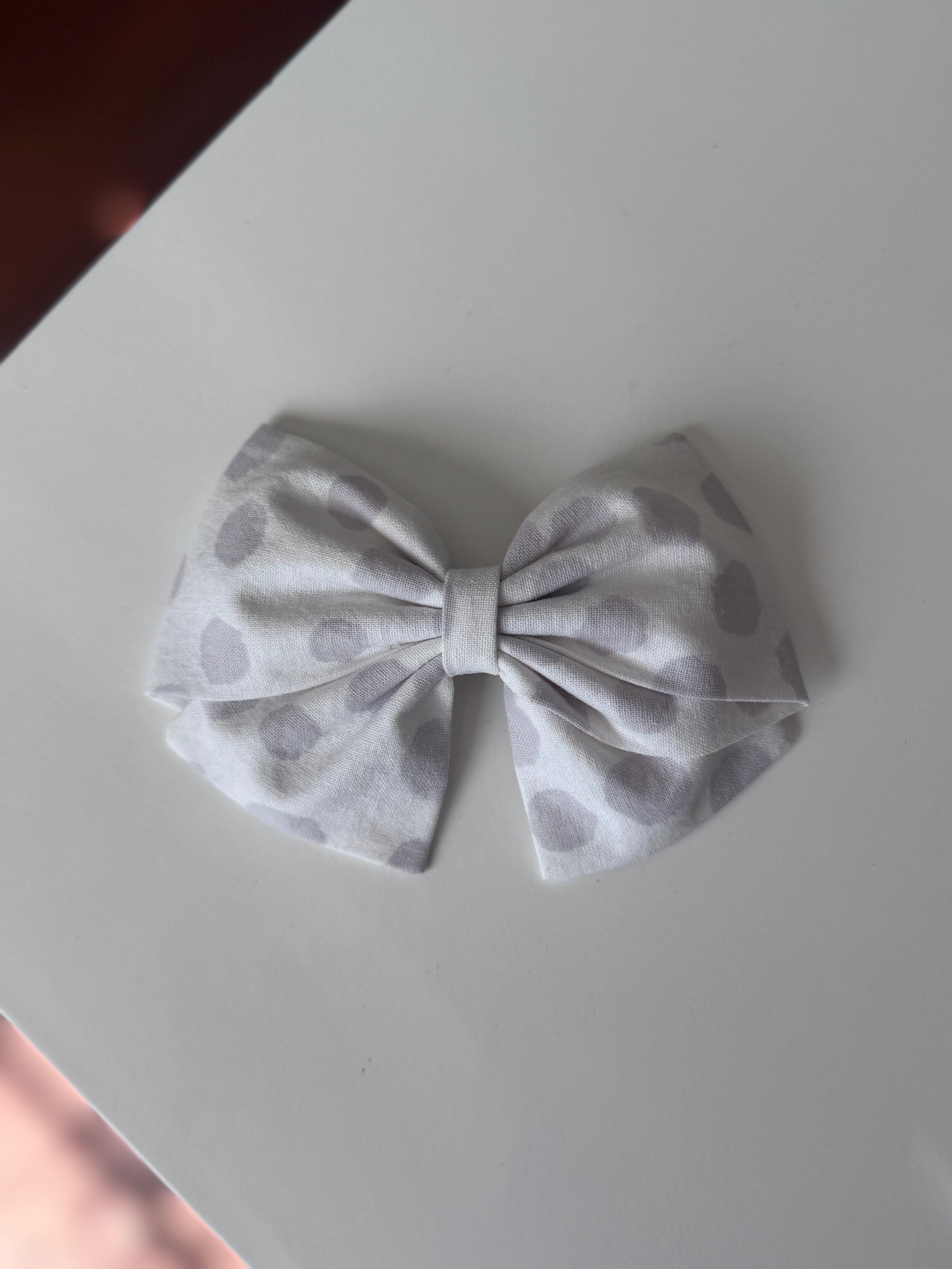 Large Handmade Fabric Hair Bow