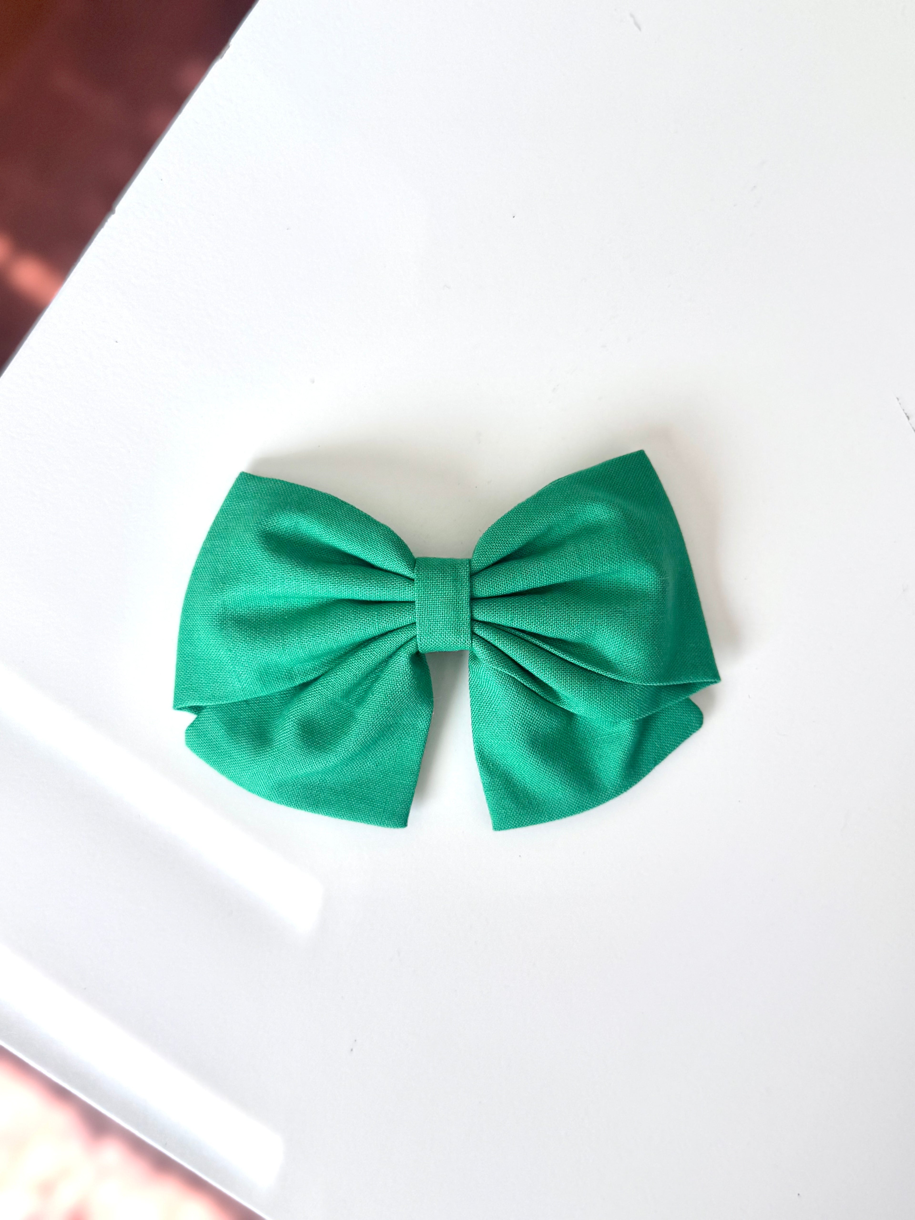 Large Handmade Fabric Hair Bow