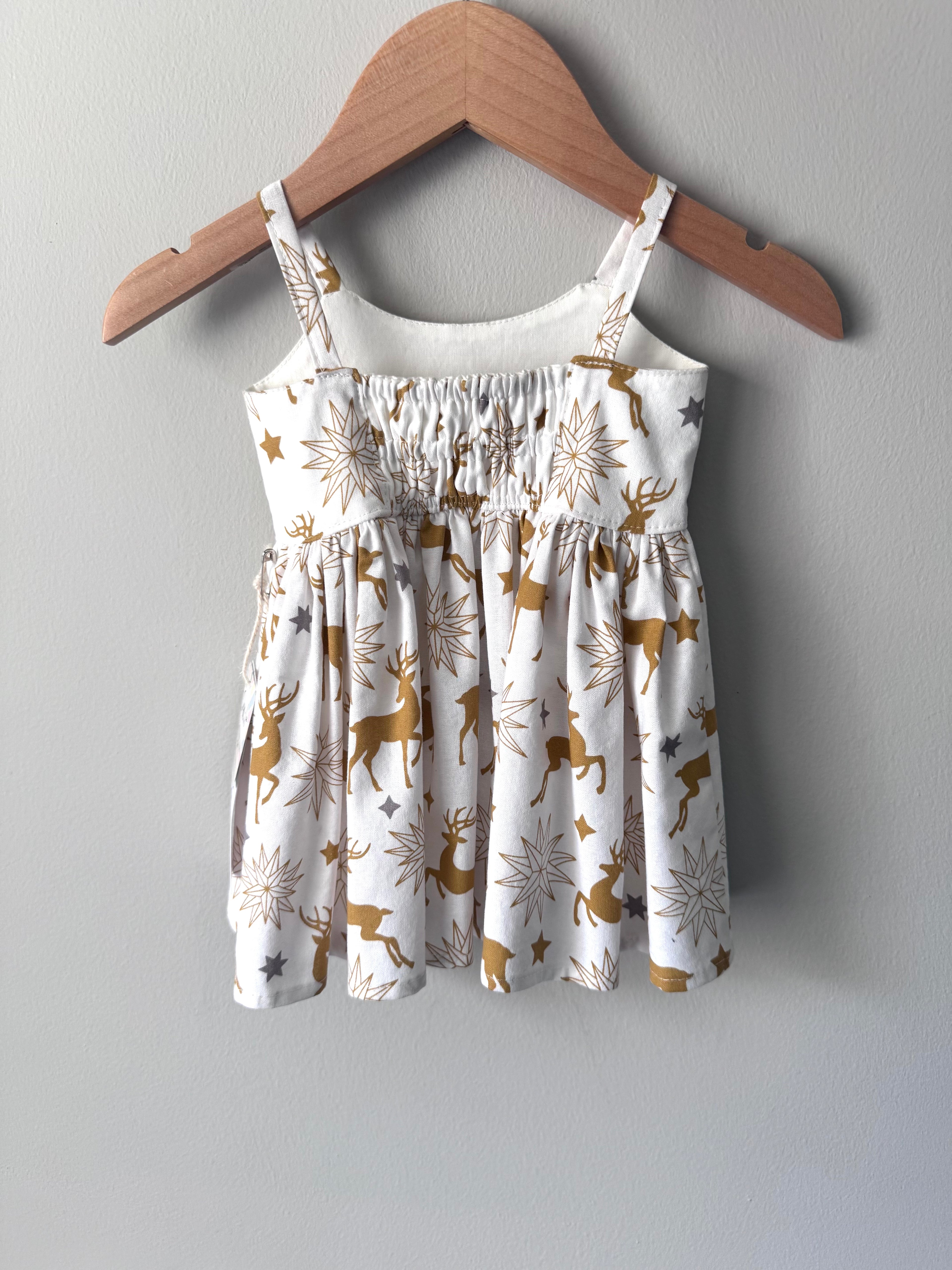 Reindeer Infant Dress 0-3 months