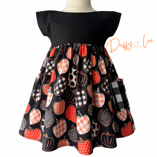 Scattered Pumpkin Dress