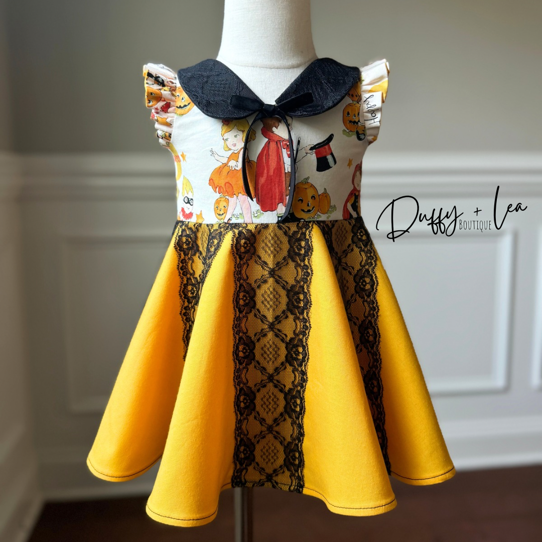 Vintage Look Halloween Dress - 18 months