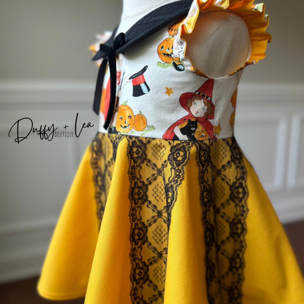 Vintage Look Halloween Dress - 18 months