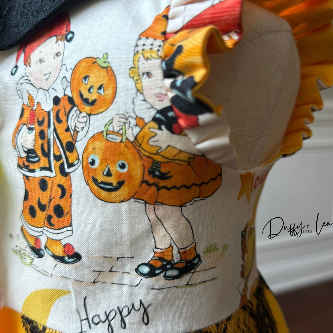 Vintage Look Halloween Dress - 18 months