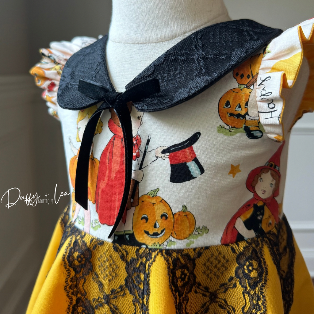 Vintage Look Halloween Dress - 18 months