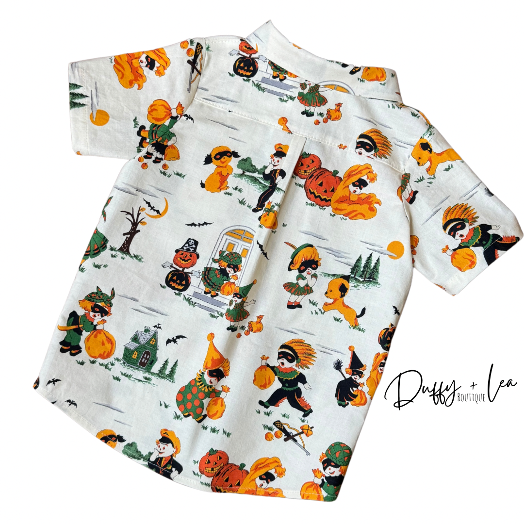 Trick or Treaters Snap Down Shirt - 2T