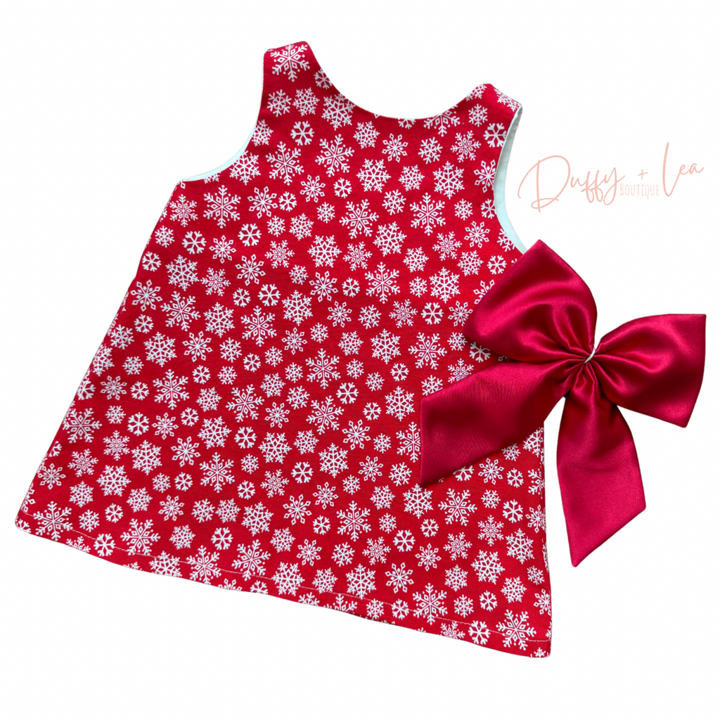 Red Snowflakes Dress