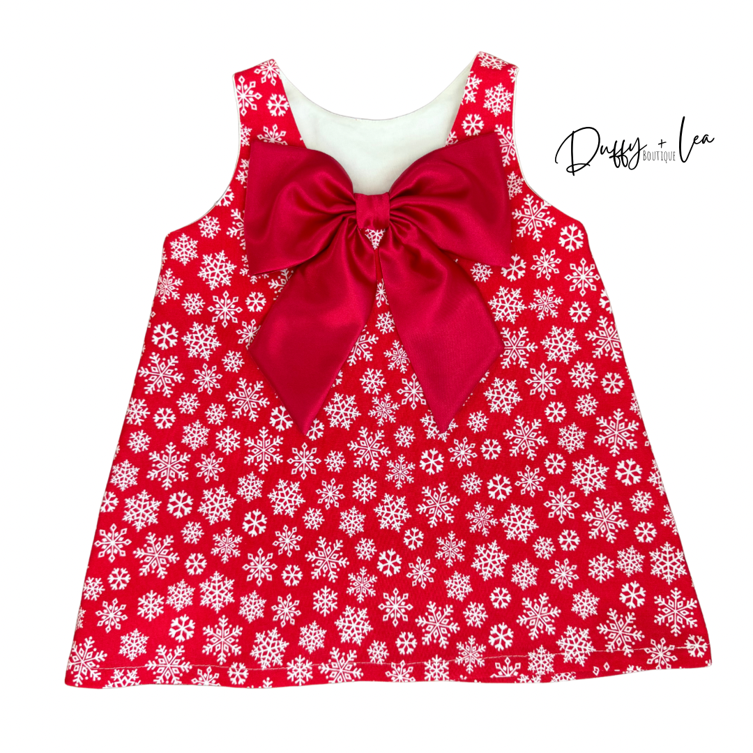 Red Snowflakes Dress