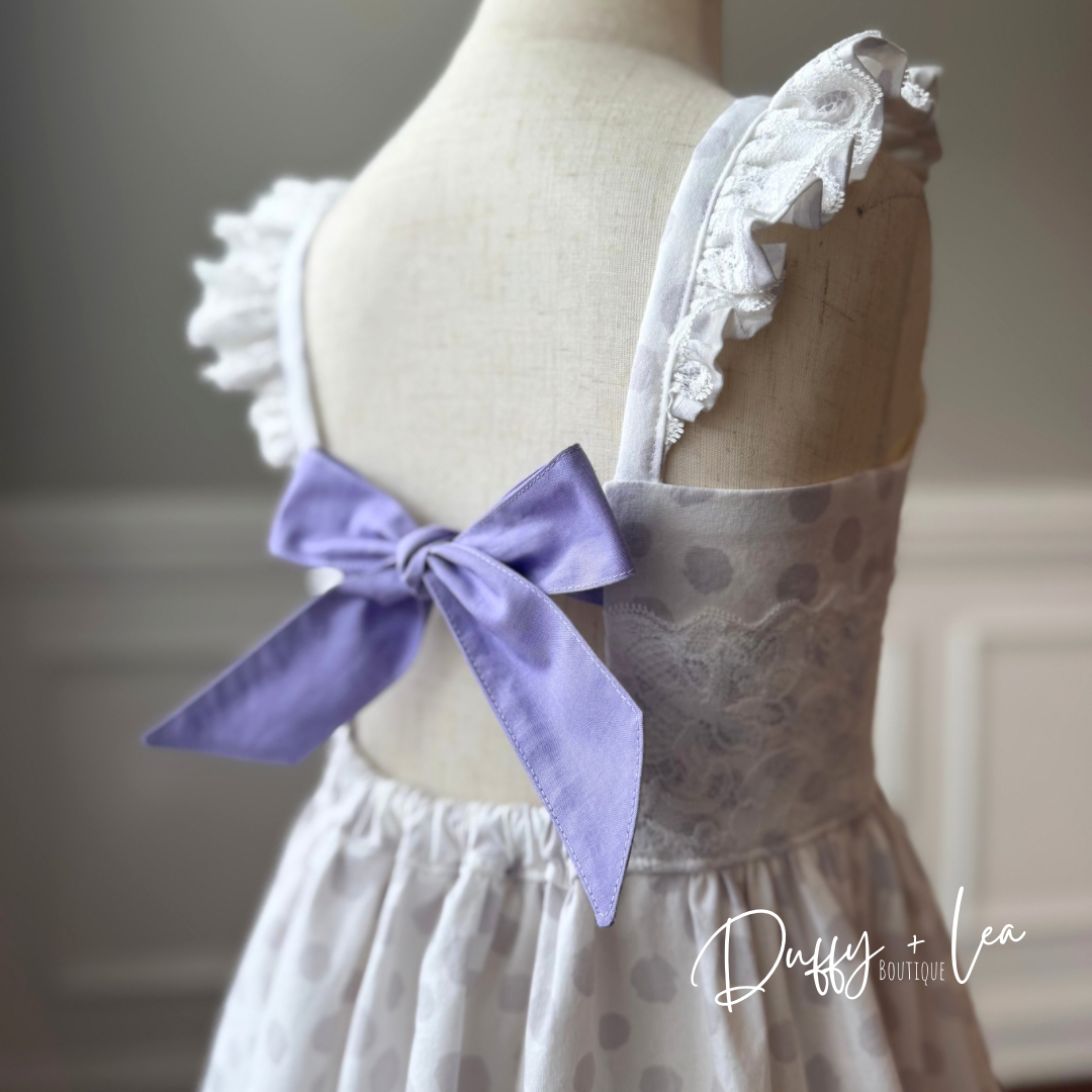 Purple Dot Dress - Size 7