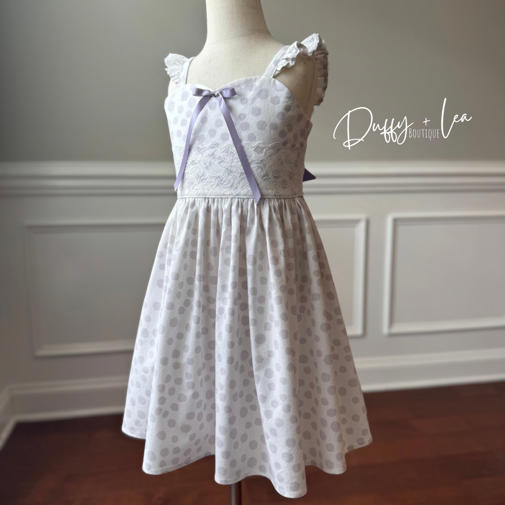 Purple Dot Dress - Size 7