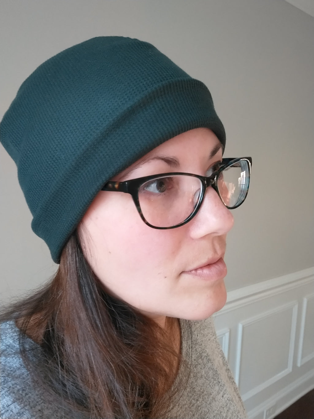 Waffle Knit Beanie Hat