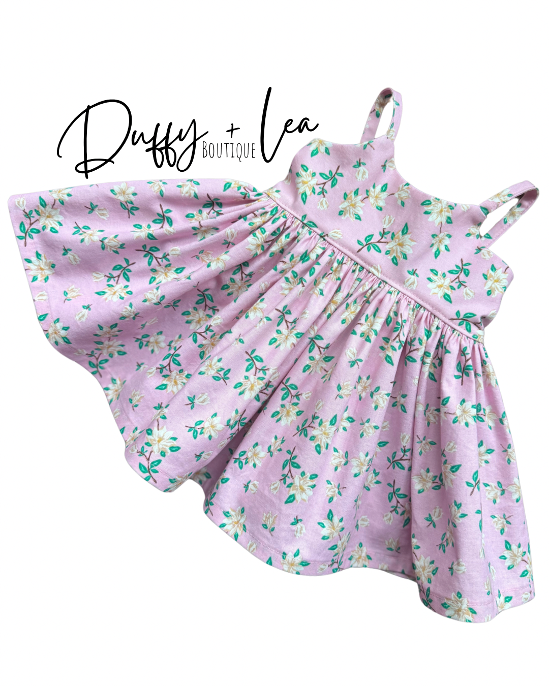 Pink Magnolia Stem Dress