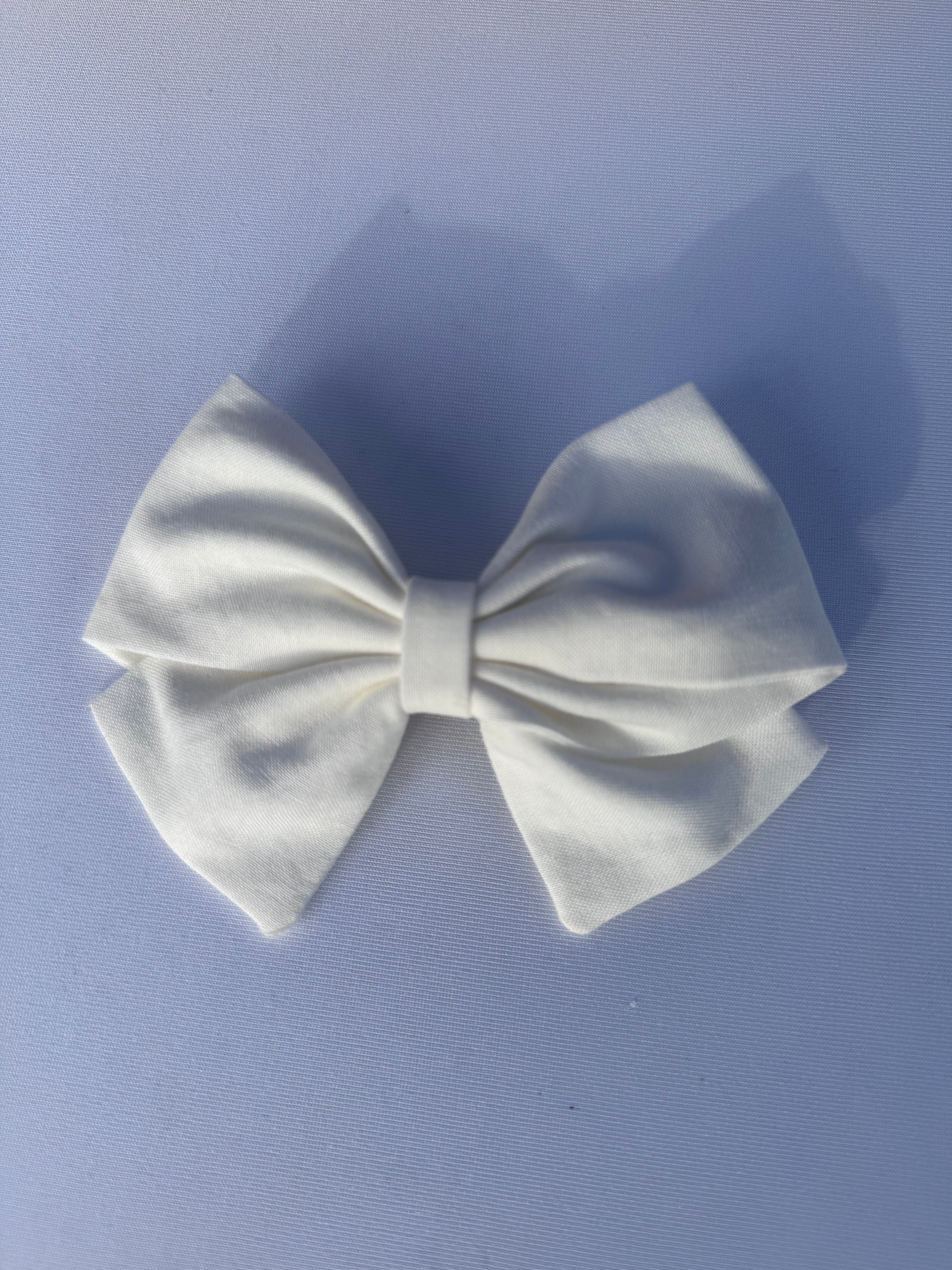 Large Handmade Fabric Hair Bow