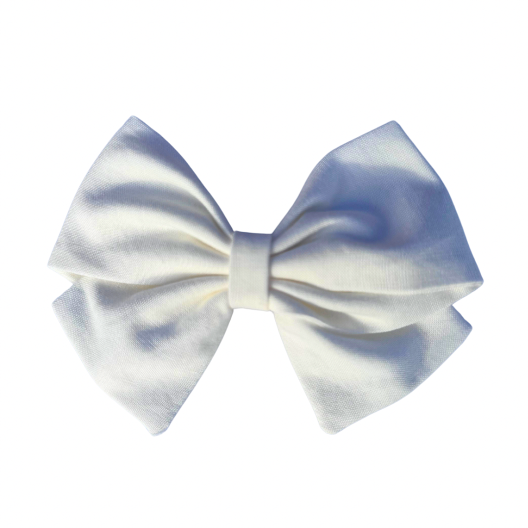 Large Handmade Fabric Hair Bow