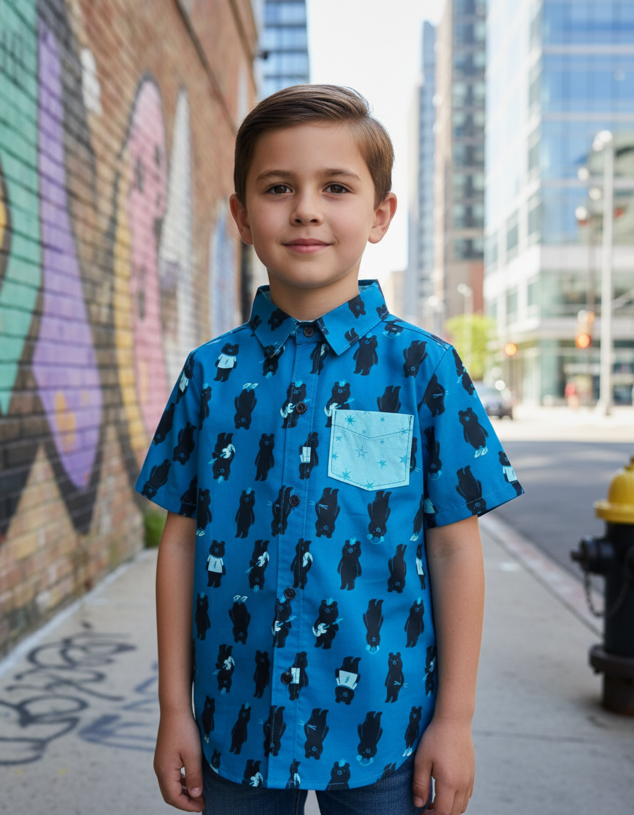 Teddy + The Bears Snap Down Shirt