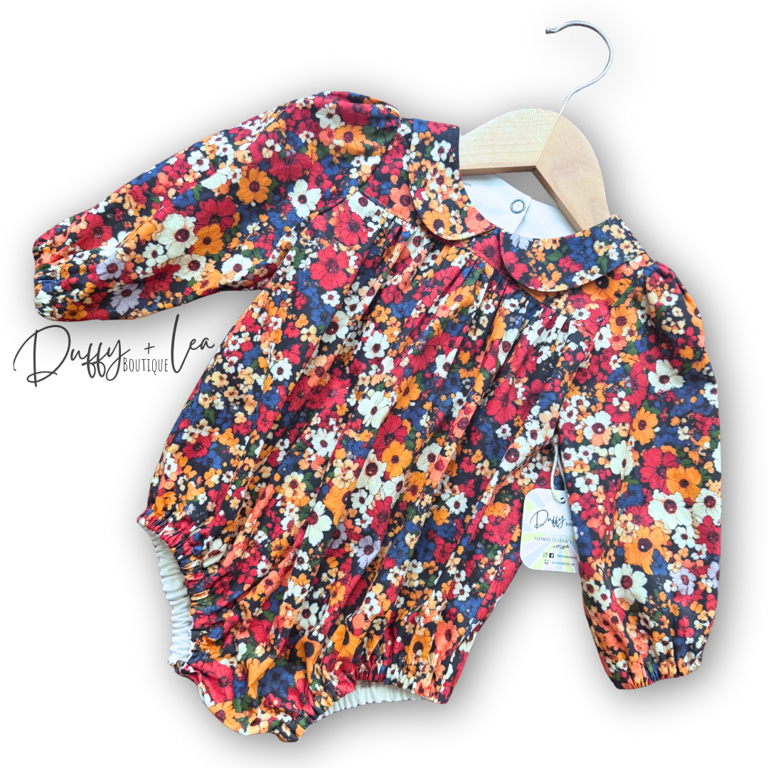 Ditsy Fall Floral Romper